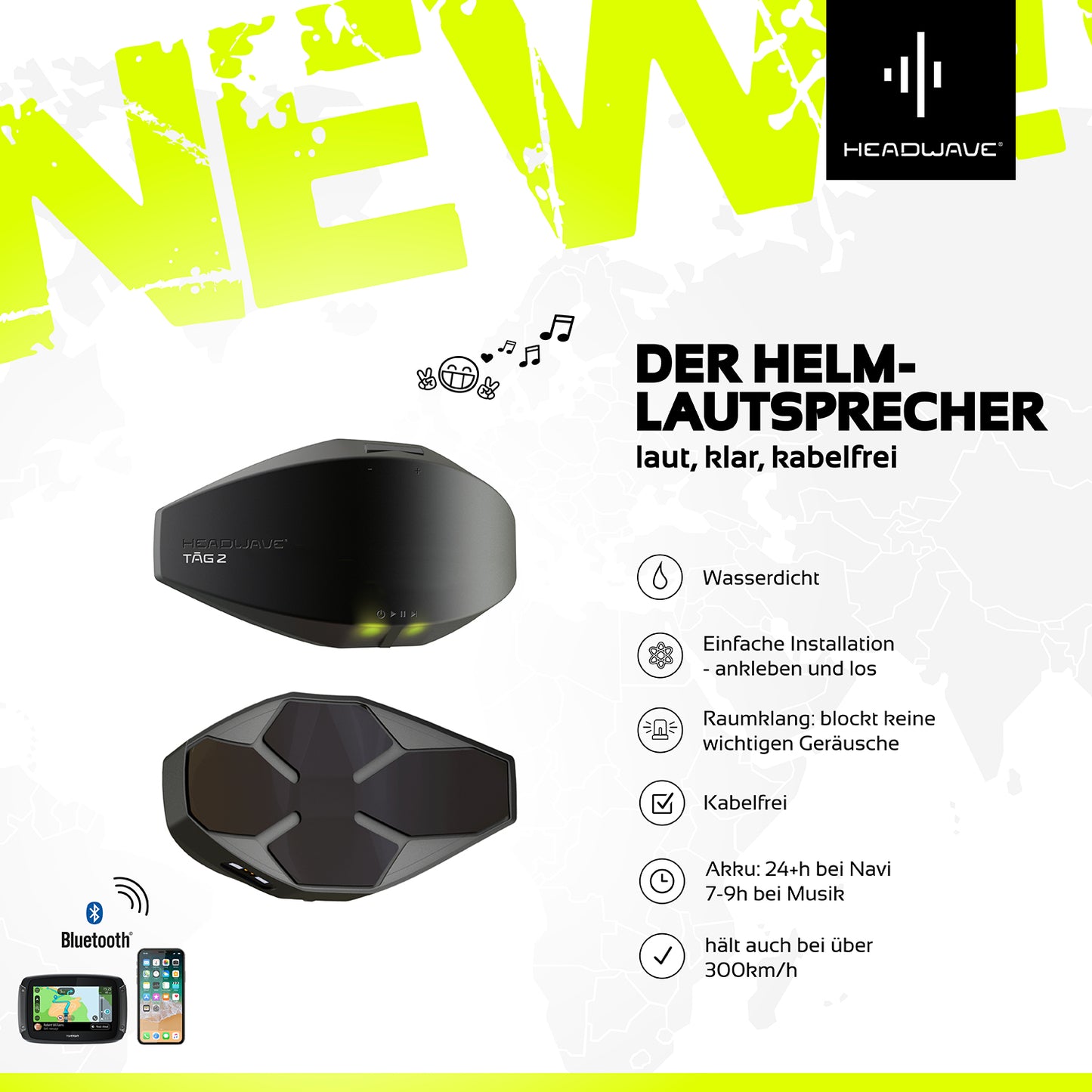 TĀG 2.0 - the speaker for your motorcycle helmet