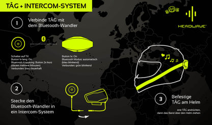 Driving school TĀG 2.0 - for motorcycle helmets